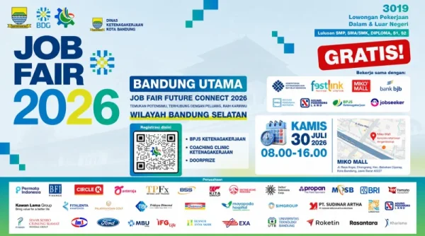 Bandung Utama Job Fair 2026 Hadirkan 3.019 Lowongan Kerja